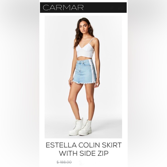 CARMAR ESTELLA COLIN SKIRT WITH SIDE ZIP - Picture 2 of 2